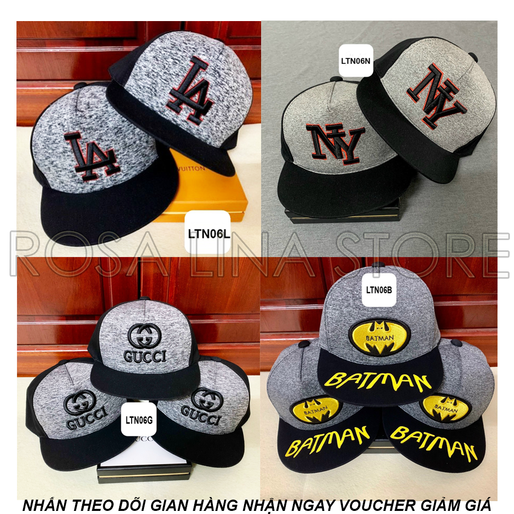 Mũ lưỡi trai hip hop ny - nón snapback trẻ em từ 3 đến 8 tuổi thêu logo - kute love