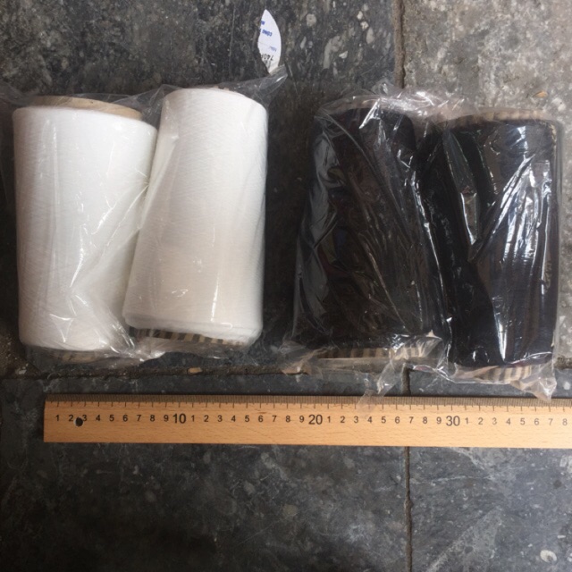 Chỉ vắt sổ lõi giấy, chỉ may sợi bé - 3 cuộn loại 300g/ cuộn