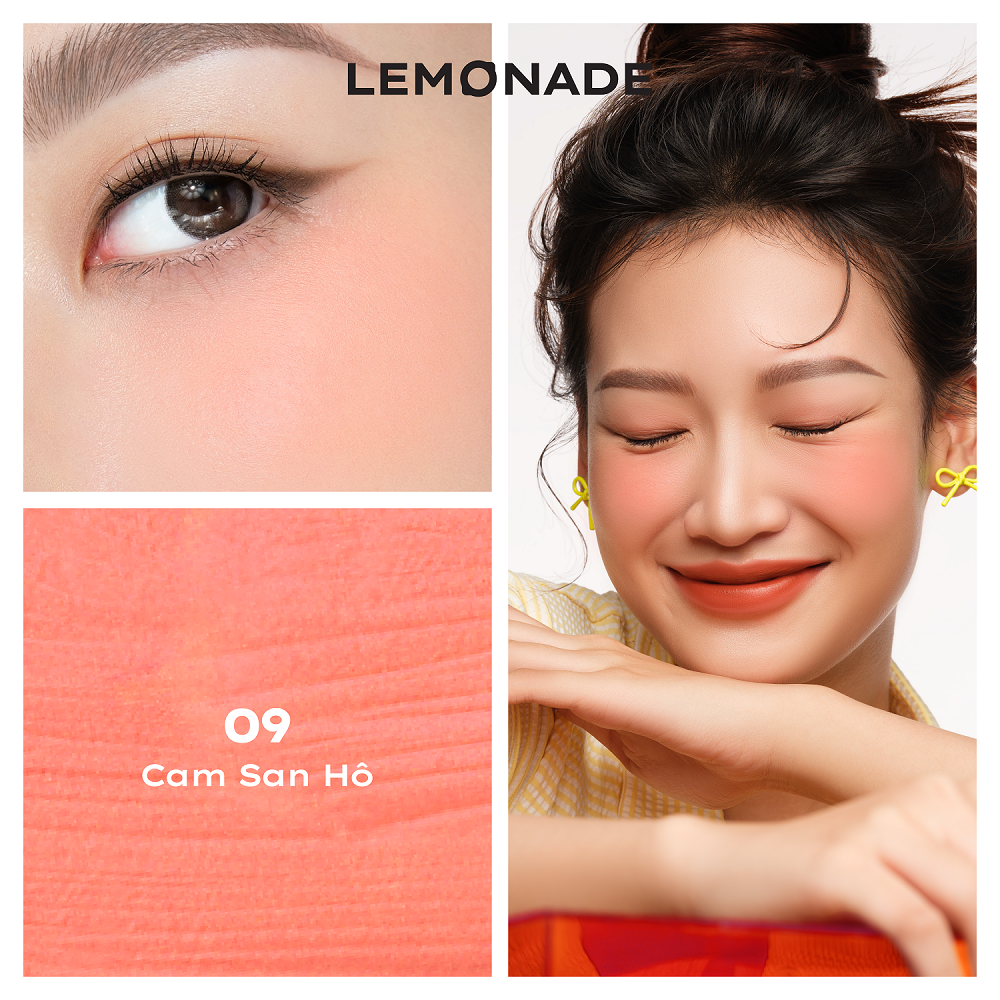 [FLASHSALE] Má kem mịn lì thuần chay Lemonade Perfect Couple Blush 8.5g