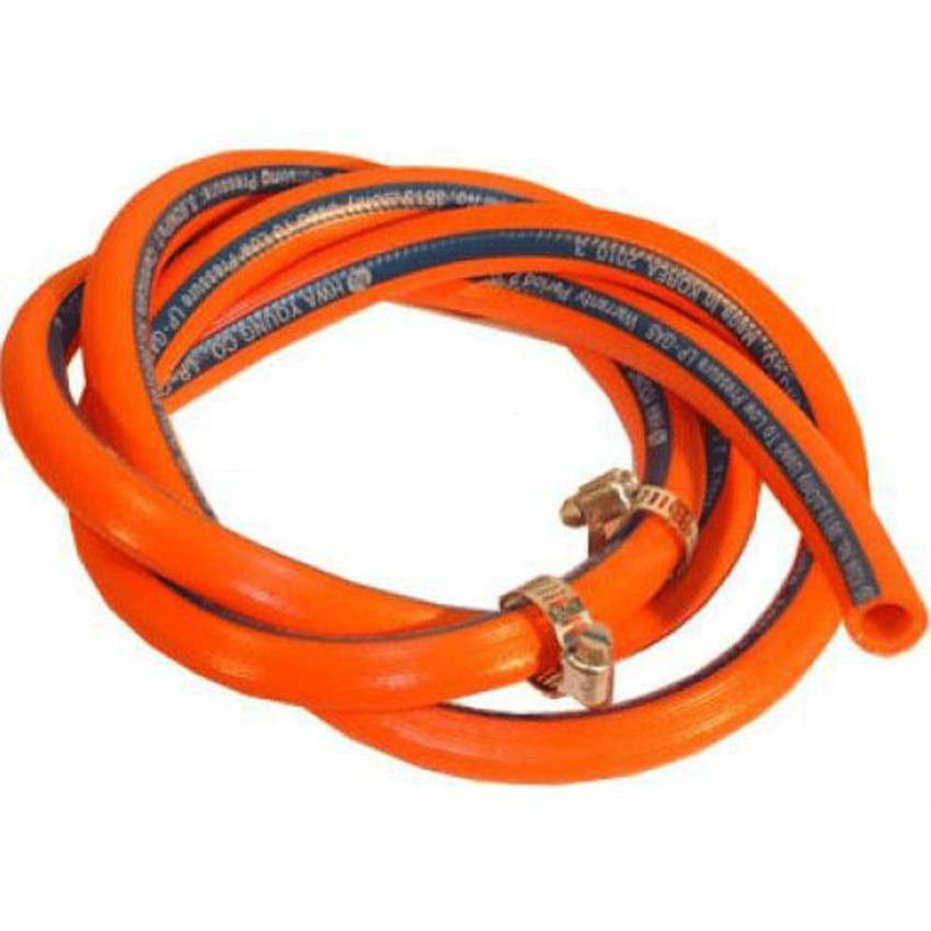 1,5 Mét dây dẫn Gas 3 lớp có 1 lớp có kẽm chống rách bình dành cho các loại bếp gas tặng kèm đôi đai nịt dây van