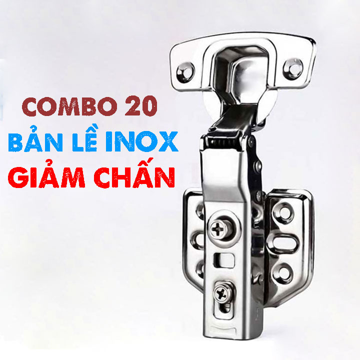 Combo 20 bản lề Bản lề giảm chấn bản lề hơi bằng thép không gỉ cao cấp