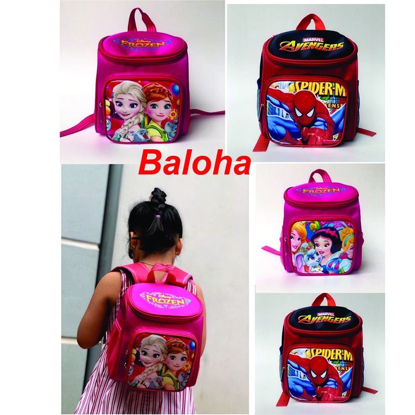 Balo cho bé ,balo mầm non bé trai bé gái in hình nhân vật hoạt hình chống thấm nước hiệu quả