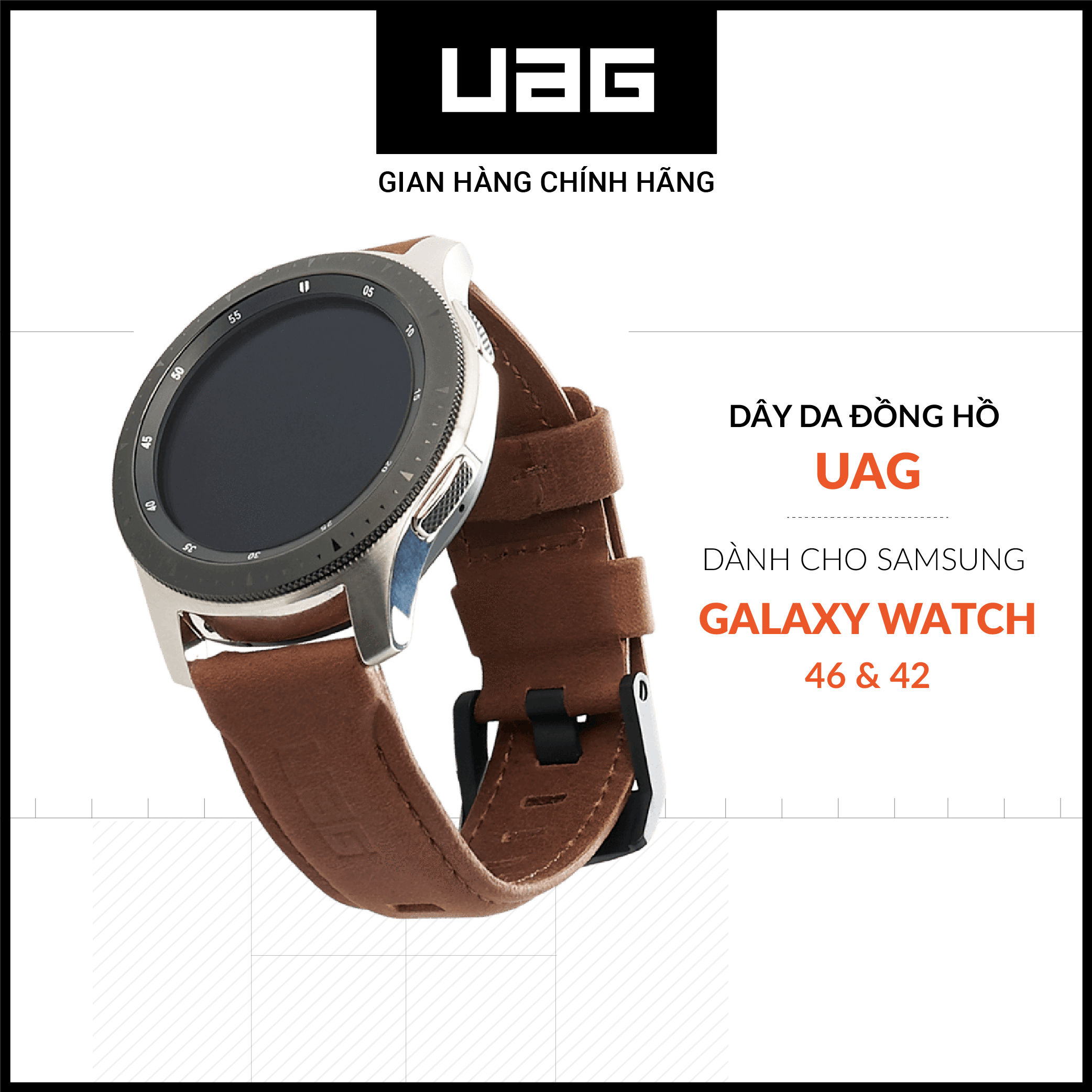 Dây da UAG cho đồng hồ Samsung Galaxy Watch