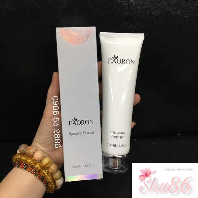 Sữa rửa mặt - trắng da eaoron hyaluronic cleanser 100ml