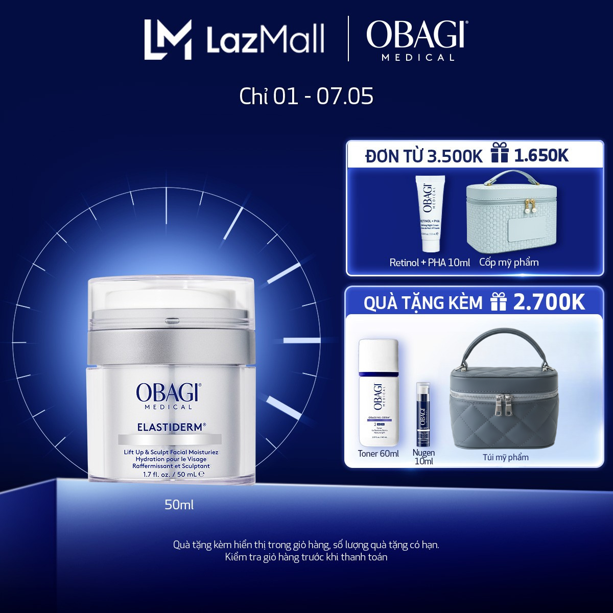 Kem Dưỡng Chống Lão Hóa Cao Cấp Giúp Nâng Cơ Căng Da ELASTIDERM® Lift up  Sculpt Facial Moisturizer 50ml