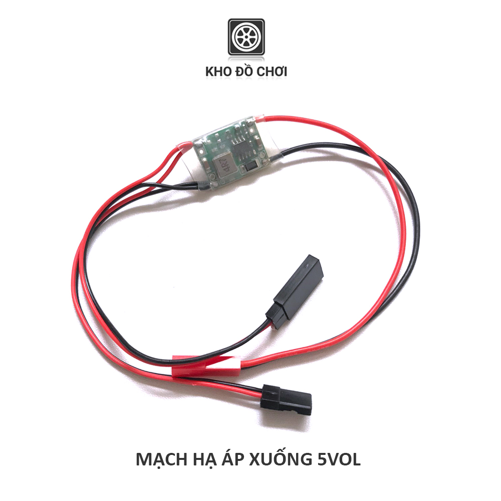 Mạch hạ áp nguồn điện 7-28v ra 5v 3a, jack cấp nguồn jst