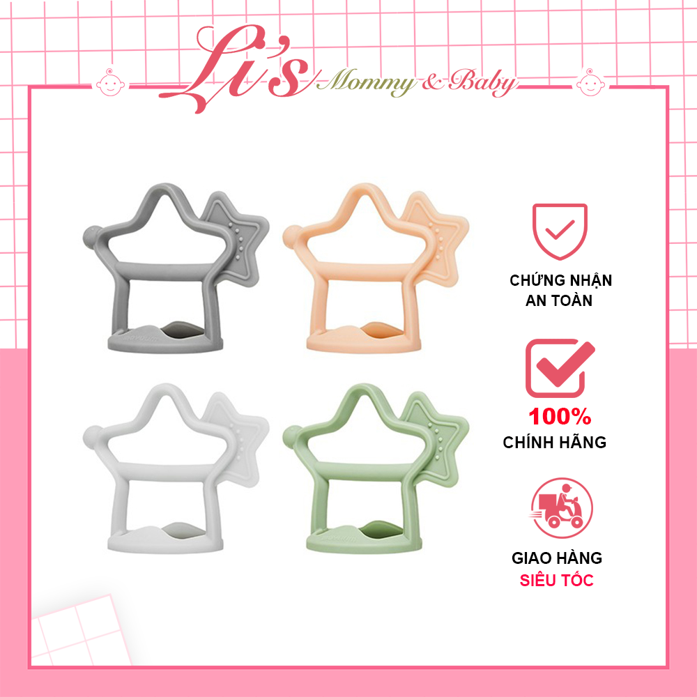 Gậm nướu silicon Kichi hình ngôi sao xuất xứ Nhật Bản cho bé từ 3 tháng tuổi mã G33