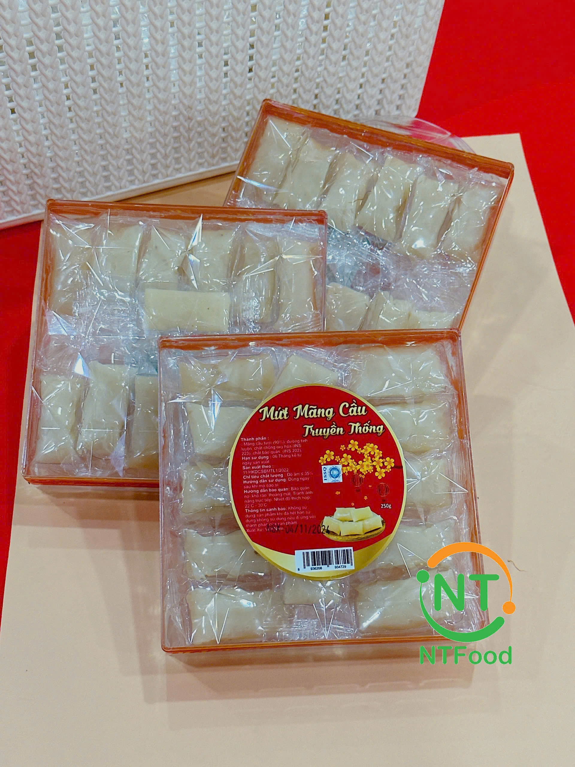 [TẾT Ất Tỵ 2025] Mứt Mãng Cầu Truyền Thống NTFood - Hộp Ngôi Sao Nhỏ 250Gr - Nhất Tín Food