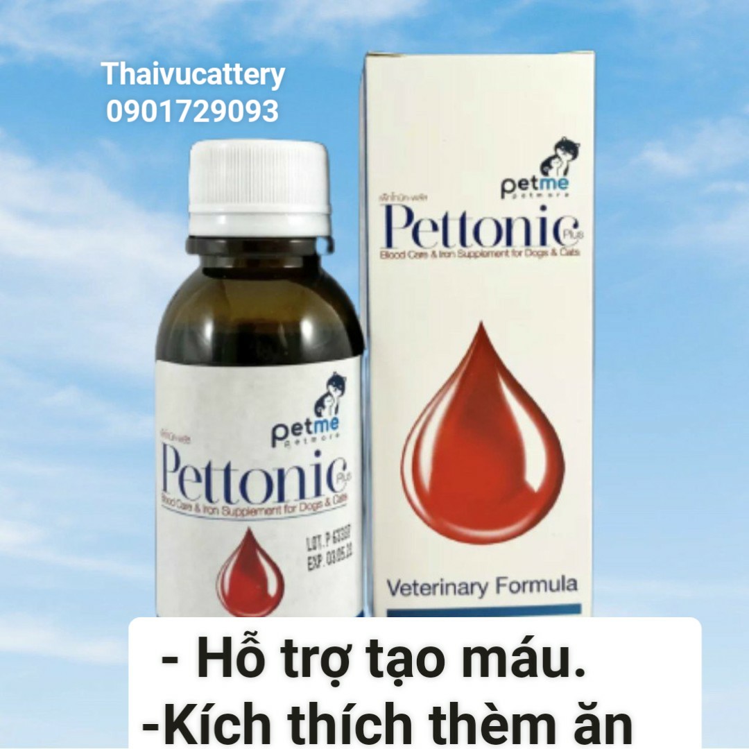 Petonic-vitamin bồi bổ hỗ trợ tạo máu kích thích thèm ăn cho chó mèo