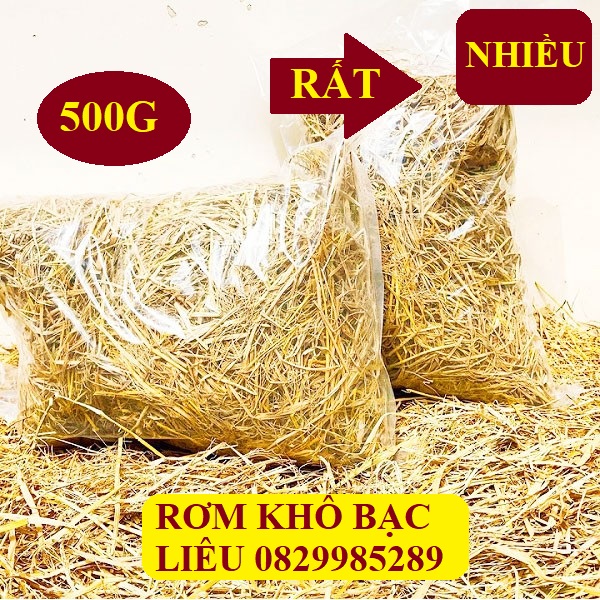 500g rơm khô tự nhiên vùng lúa bạc liêu
