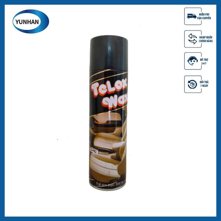 Bình xịt đánh bóng - Dung dịch đánh bóng đa năng chống bạc màu Telox Wax 550 ml - Yunhan