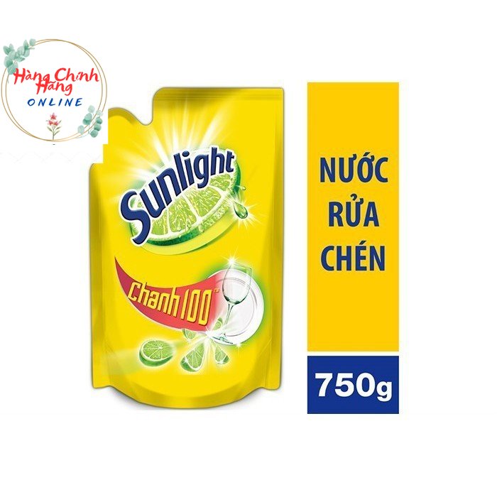 Nước Rửa Chén Sunlight Chanh 750g/ túi