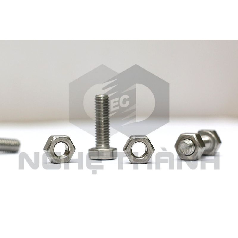 Bù lon - bulong- tán + đai ốc inox hiệu ec