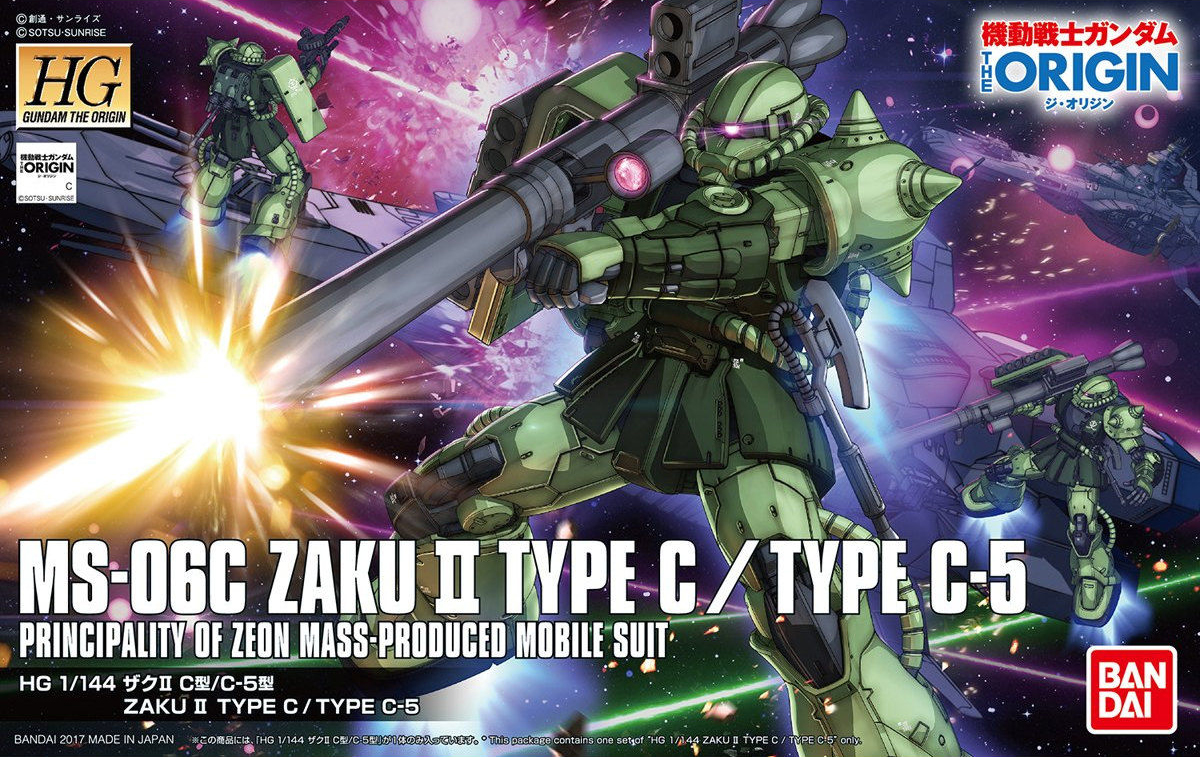 Mô hình Gundam Bandai HGGTO 16 Zaku II Type C/Type C-5 [GDB]