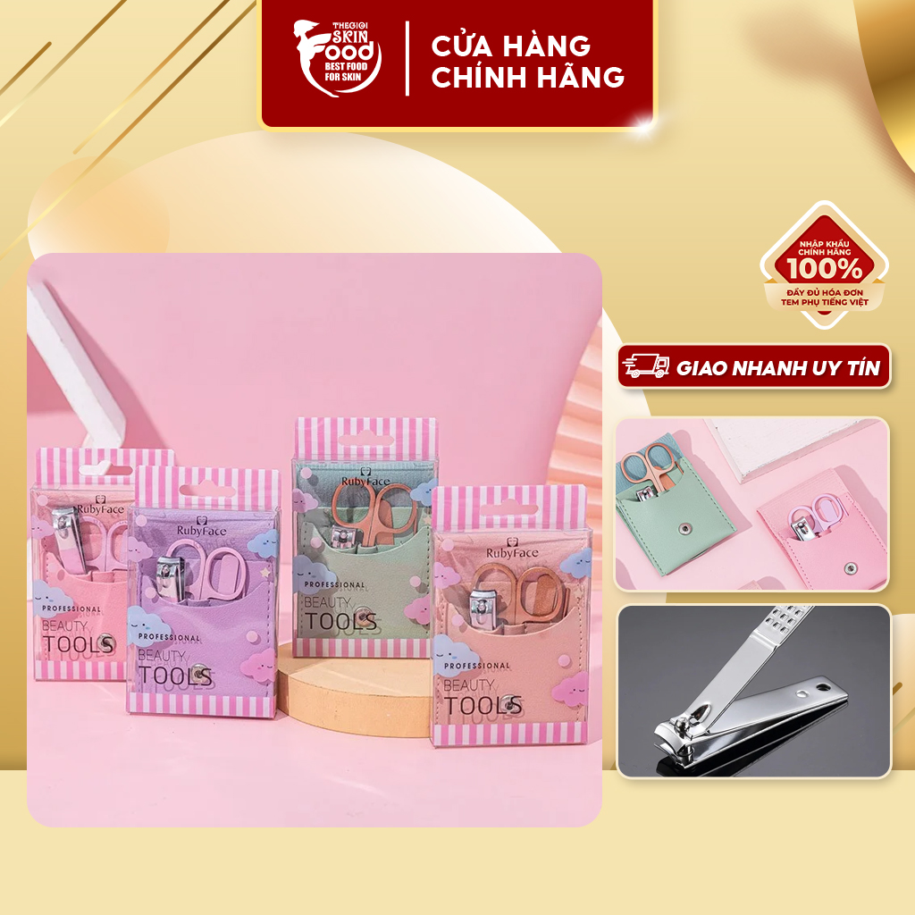 Dụng cụ cắt dũa móng tay đa năng, tiện lợi rubyface manicure - màu ngẫu nhiên