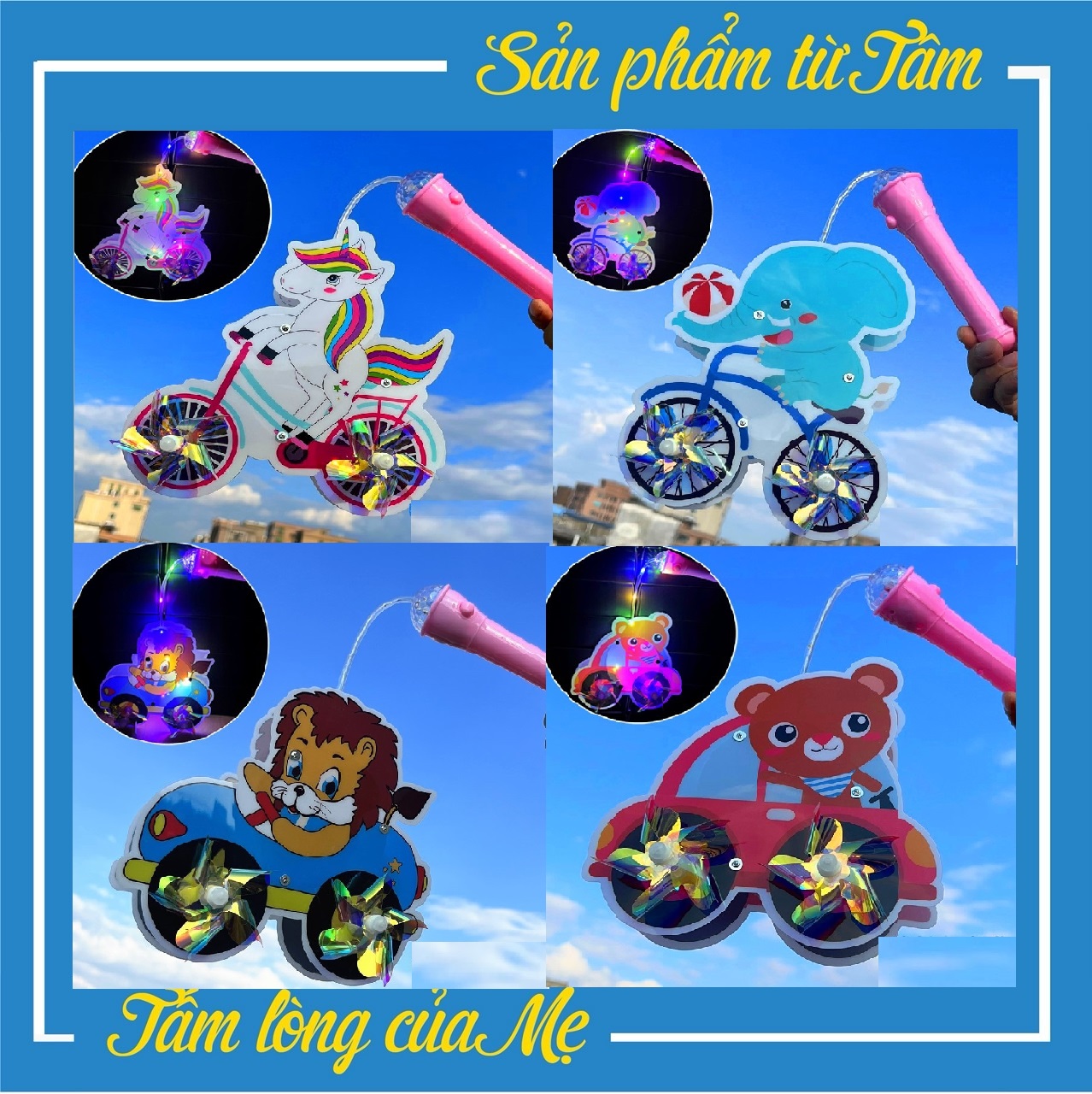Lồng đèn trung thu phát sáng có đèn và nhạc