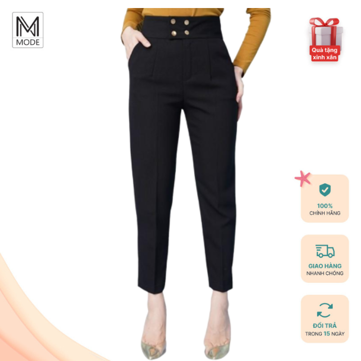 Quần Baggy Nữ 4 Cúc Bấm Ngocmode Dáng Quần Tây Nữ Chất Vải Cao Cấp, Dày Dặn, Hot Hit, Siêu Sang Chảnh
