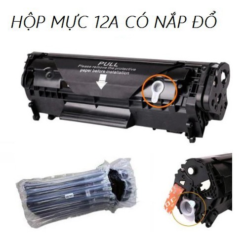 HỘP MỰC 12A - CANON 2900 (303) CÓ LỔ ĐỔ MỰC XÃ THÃI