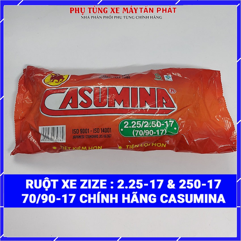 Ruột Săm Xe Máy Casumina 2.25/2.50-17 & 70/90-17 Chính Hãng Hàng Việt Nam Chất Lượng Cao