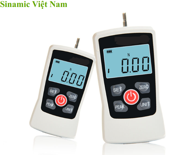 Đồng hồ đo lực kéo nén kỹ thuật số 500N/50kg chính xác cao. Cảm biến lực bền đẹp