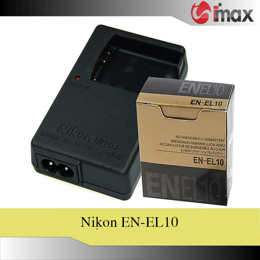 Bộ 01 pin Nikon EN-EL10 + 01 sạc Nikon MH-63 - Hàng nhập khẩu