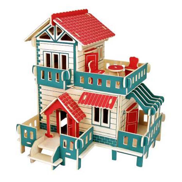 Đồ chơi lắp ráp mô hình nhà gỗ 3d diy mini giá rẻ - nhà gỗ trong rừng