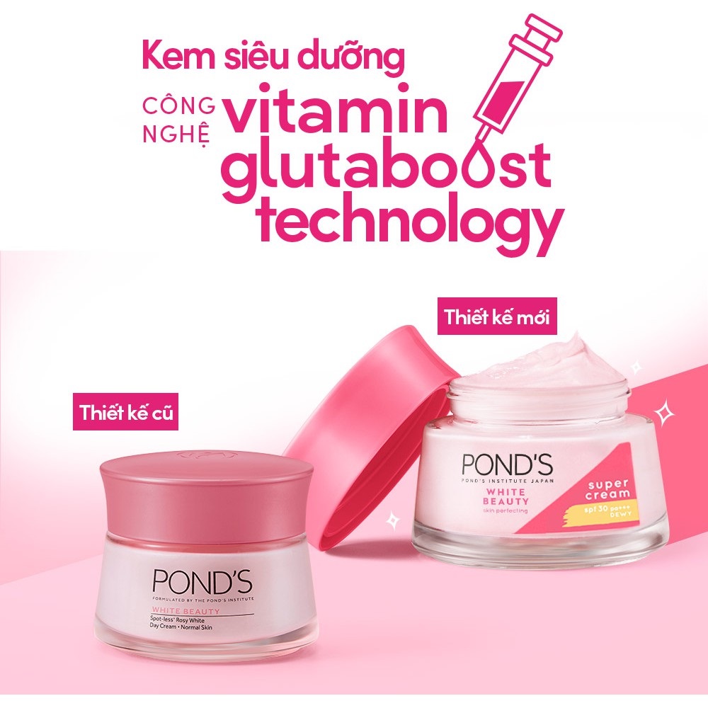 Kem Dưỡng Trắng Da Ponds White Beauty Day Hộp 50gr