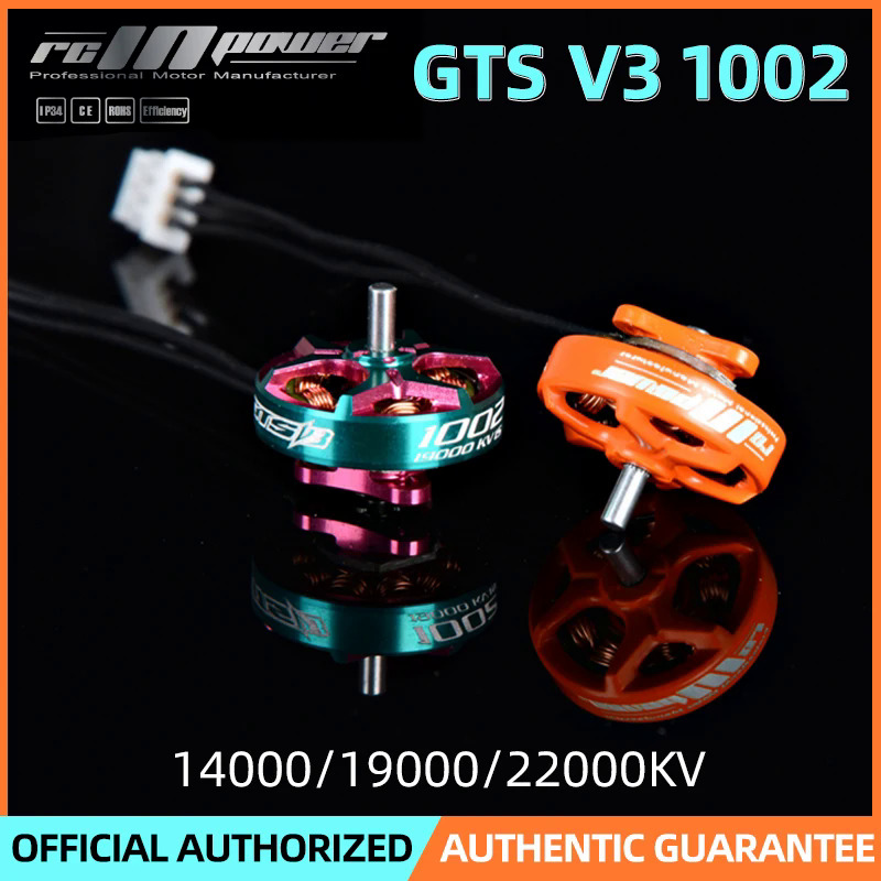 Rcinpower gts v3 1002 không chổi than động cơ 14000/19000/22000kv 1-2s rc fpv bay không người lái động cơ tăm tinywhoop bay không người lái new4.1