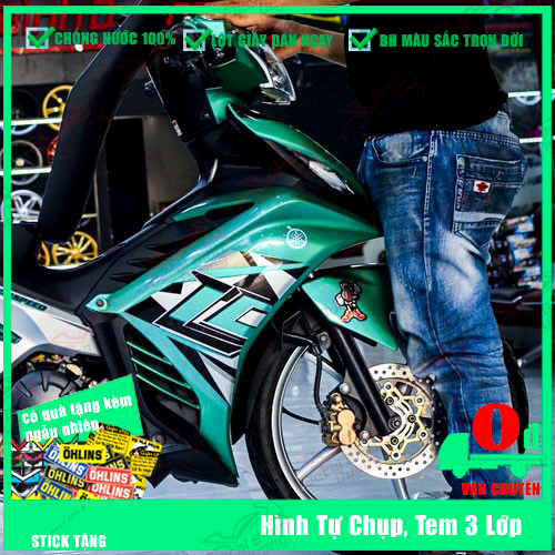 [HÌNH TỰ CHỤP]💞Tem Xe Exciter 135💞Tem Exciter 135 Xanh Ngọc💞Tem Exciter 135 Rời💞Decal Exciter 135 Mới💞Làm Tem Rời - Trùm Theo Yêu Cầu💞