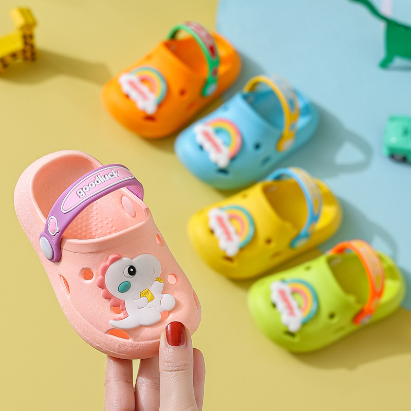 Dép sục cho bé chống trơn trượt hình kỳ lân - cầu vồng dễ thương, nhiều màu cho bé trai bé gái