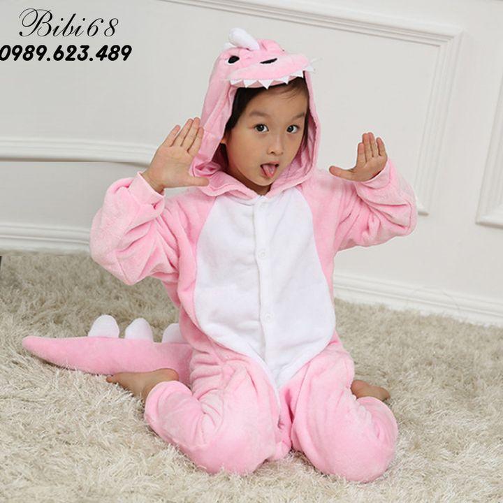 MÃ DECO30 GIẢM 25K Bộ Đồ thú Khủng Long hồng liền thân lông mịn Pijama dành Cho Người Lớn và Trẻ Em kiểu dáng Động Vật Hoạt Hình Cosplay Đầy Đủ Các Mẫu Mã Kích Cỡ nhiều màu đón giáng sinh HOT độc và lạ Decoshop68  1932