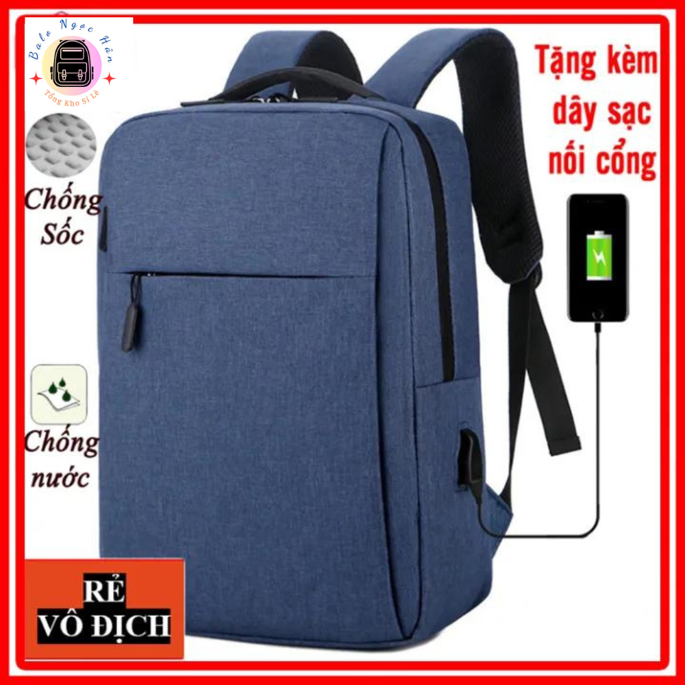 Balo Laptop, Cặp Đựng Laptop, Balo có chống sốc 15inch, Balo có cổng sạc USB