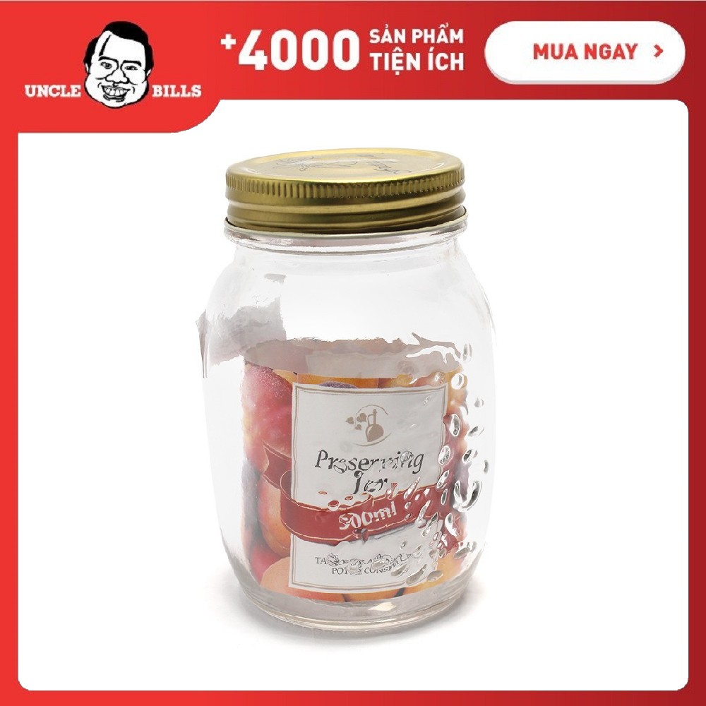 Hũ thủy tinh bảo quản thực phẩm ubl ks0189 500ml