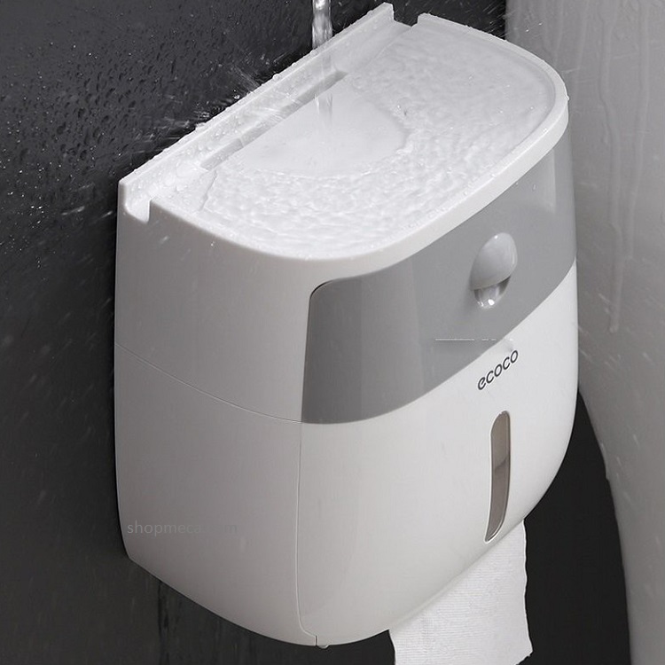 Hộp đựng giấy vệ sinh 2 ngăn ecoco