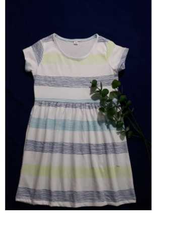 Đầm bé gái tay ngắn chất vải 100% cotton mát mẻ cho bé mặc mùa hè, 20-40kg,