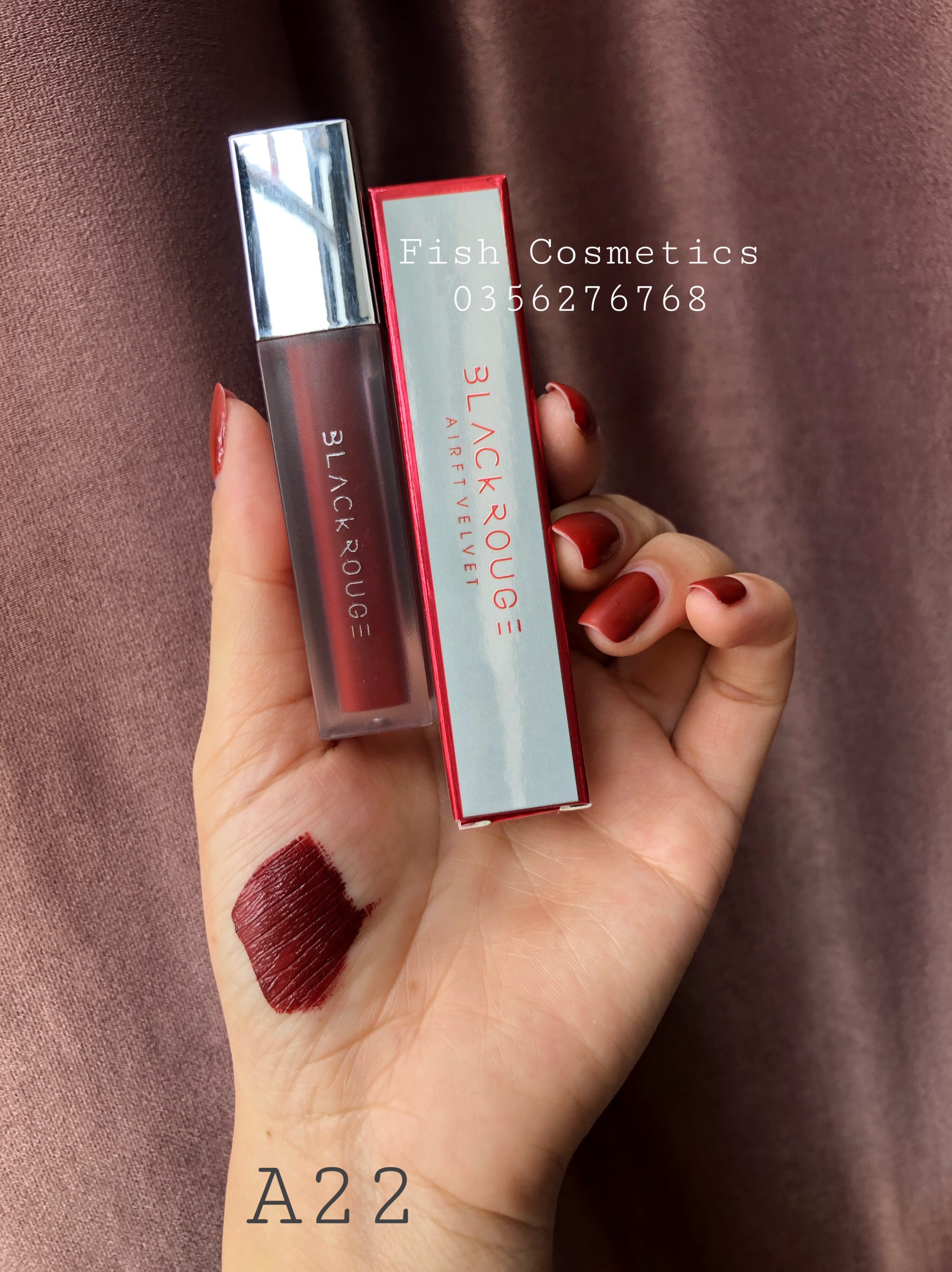 (Có Quà Tặng) Son Black Rouge A22 Handmade Đẹp Lì