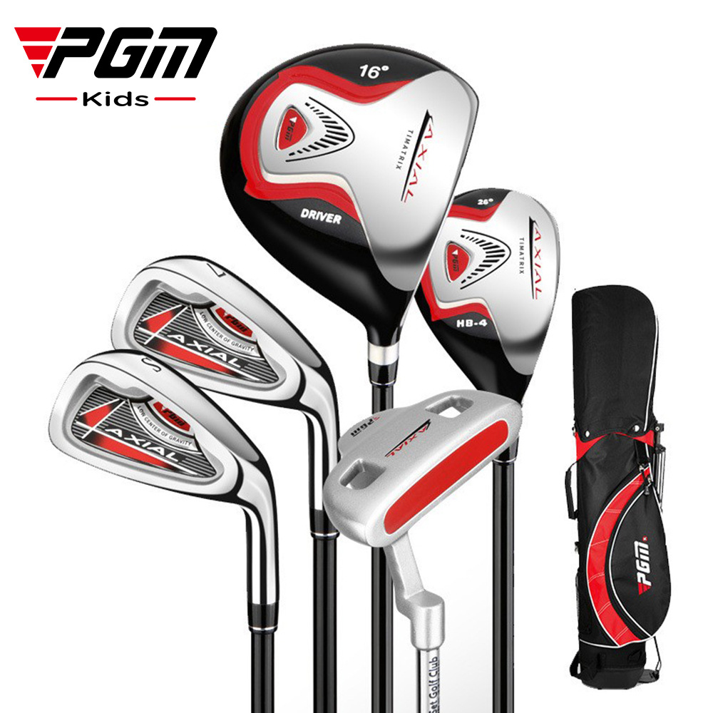 PGM Junior Golf Clubs Set for Kids Boys Beginner's Driver Iron  Wood Iron Putter Club Bag  Children JRTG003