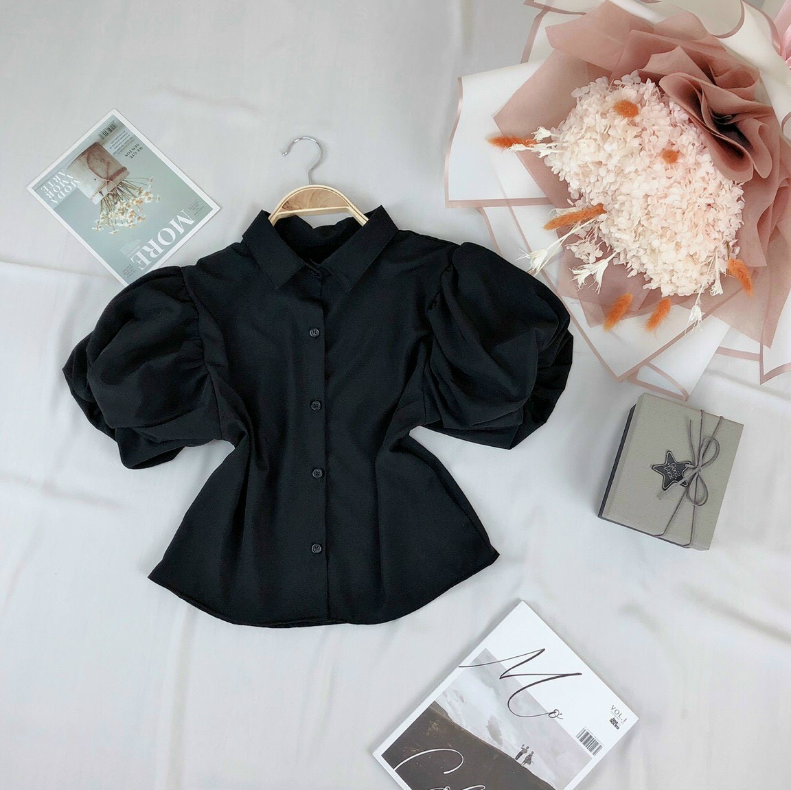 Áo sơ mi tay phồng