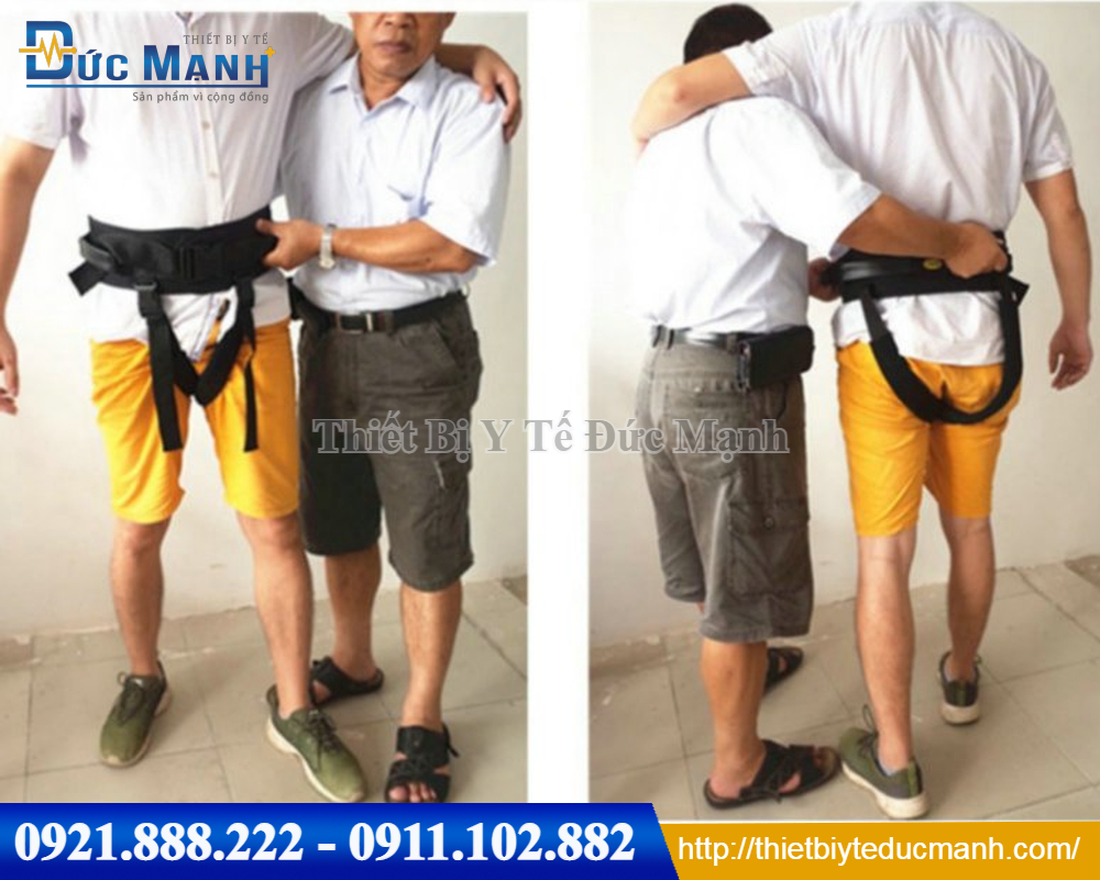 Đai lưng hỗ trợ tập đi cho người tai biến - Đai lưng di chuyển người bệnh tai biến - tai nạn - bại liệt