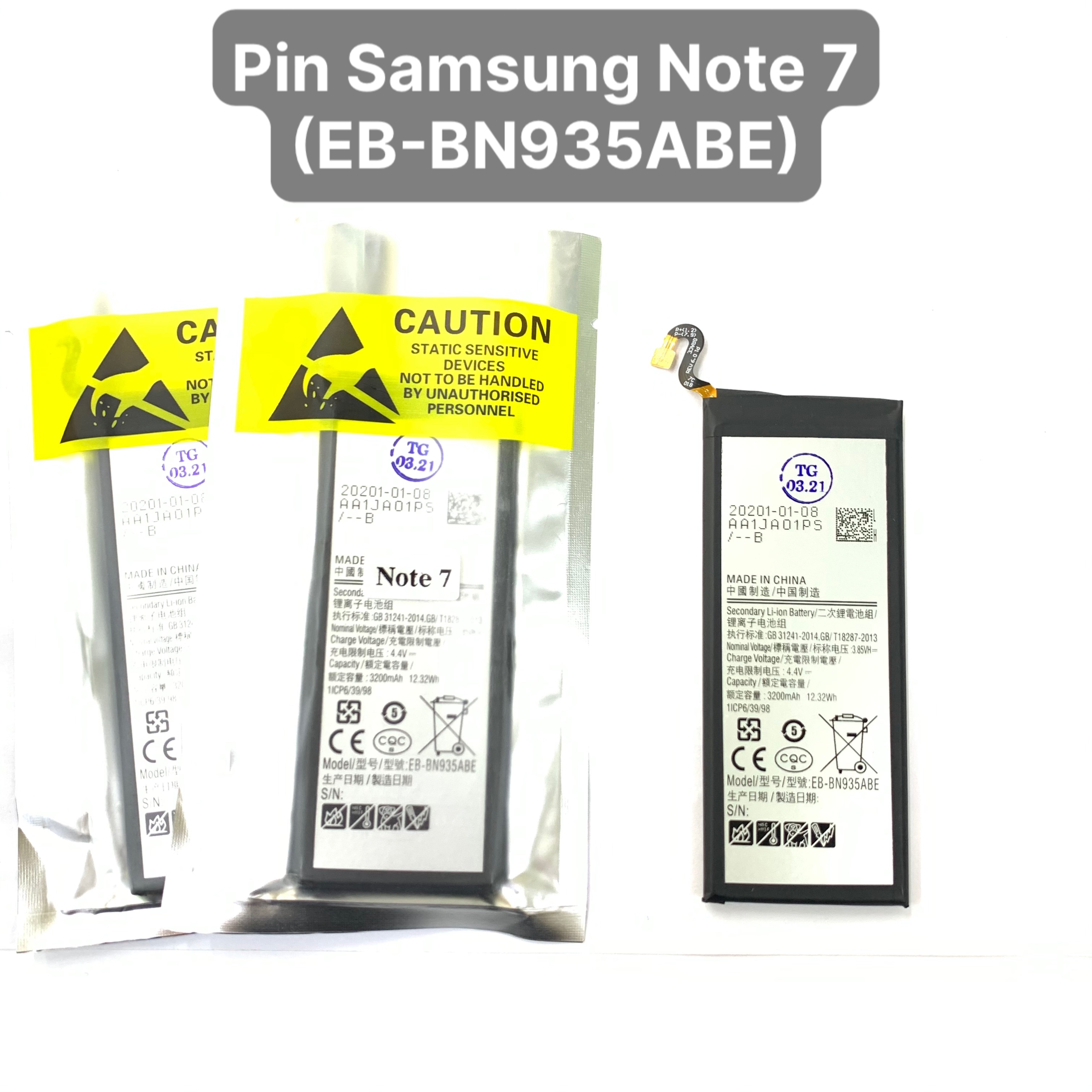 PIN ĐIỆN THOẠI SAMSUNG NOTE 7 -  SAMSUNG NOTE FE - N930 ZIN NEW - BẢO HÀNH 3 THÁNG