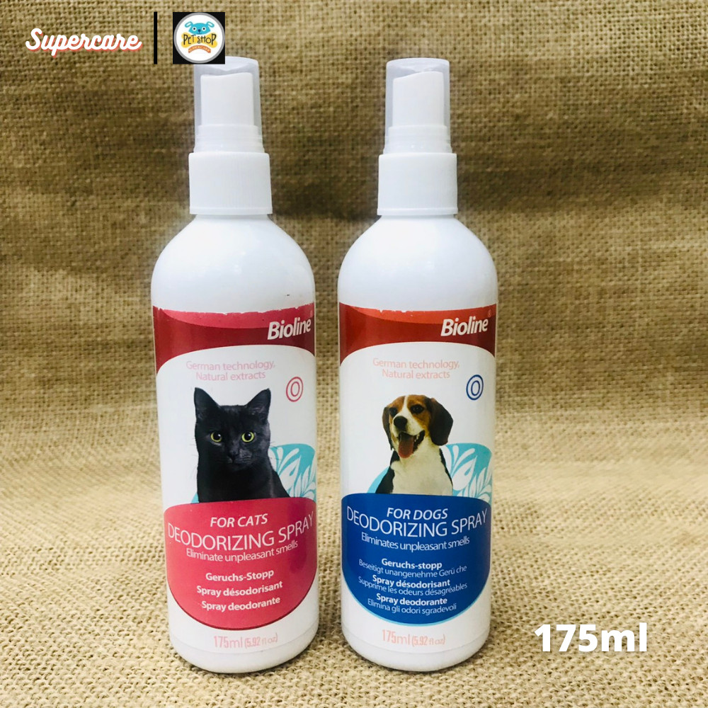 Bioline Deodorant Spray 175ml (khử mùi cơ thể & không gian sống) chó mèo