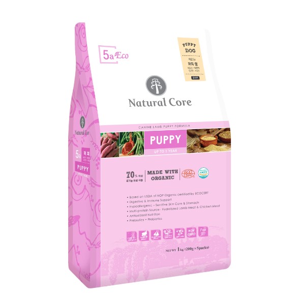 [1kg] Natural Core Puppy - Hạt Cho Chó Con Hữu Cơ Vị Cừu ECO 5 ECO5