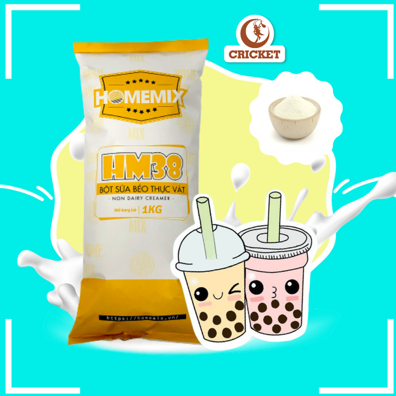 Bột kem béo thực vật HM38 đậm đặc cao cấp Home Mix - Nguyên liệu nấu trà sữa ngon tuyệt