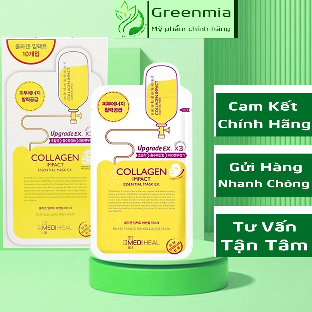 Mặt nạ mediheal collagen chống lão hóa tái tạo da mediheal collagen impact essential mask ex 24ml nhập khẩu