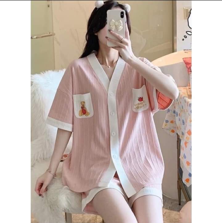 Bộ ngủ pizama hoạt hình cute
