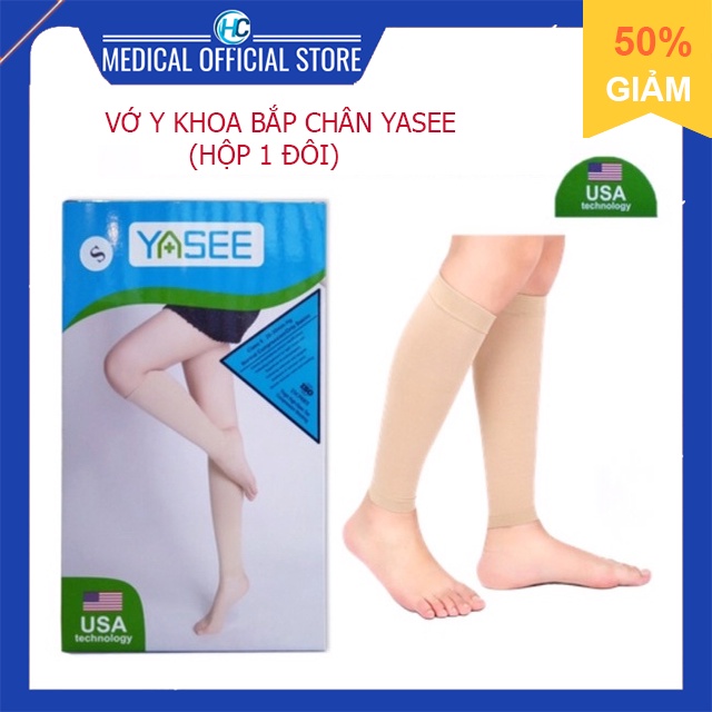 Vớ Y Khoa Bắp Chân Yasee, Tất Suy Giãn Tĩnh Mạch (Màu Da)