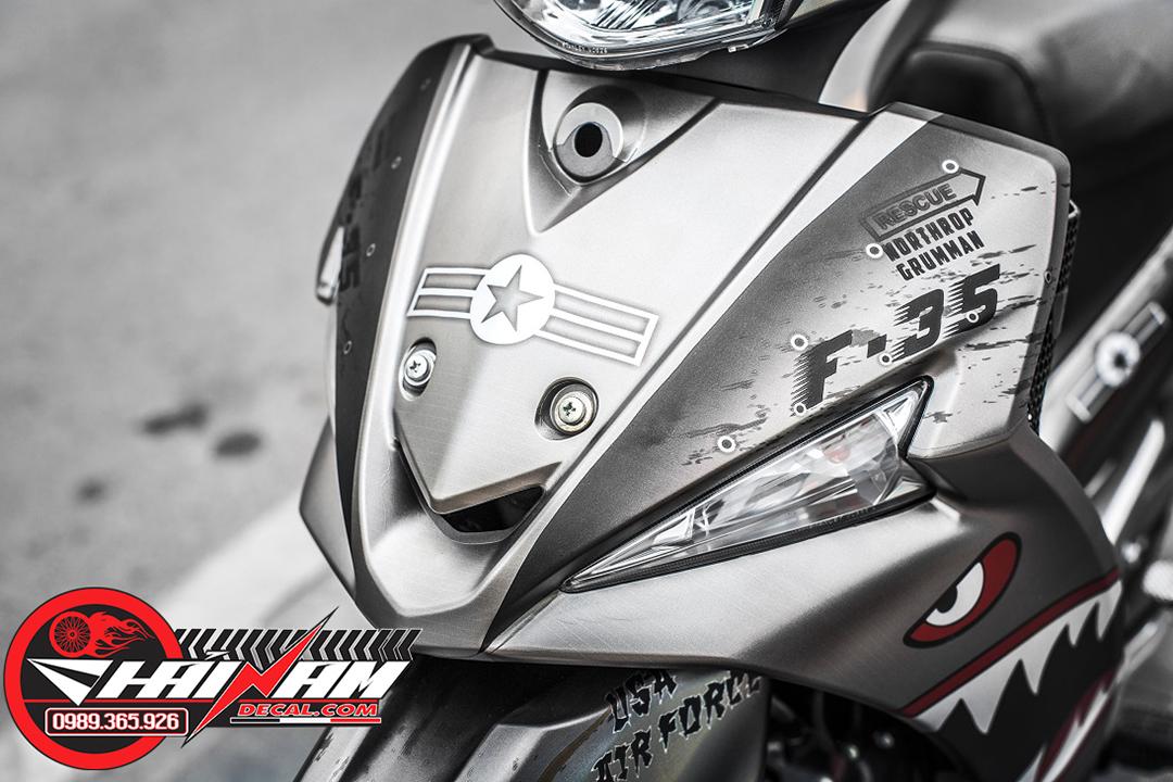 Tem Trùm Sirius Fi Cá Mập Nhám Bạc