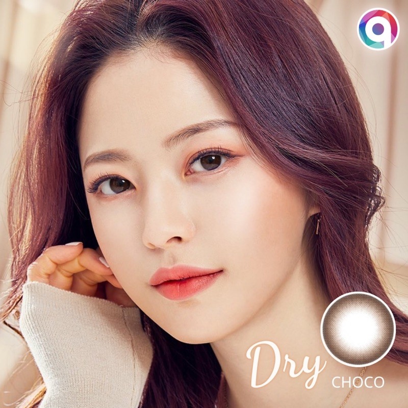 Kính áp tròng QUỲNH LENS dry choco 0-8 độ