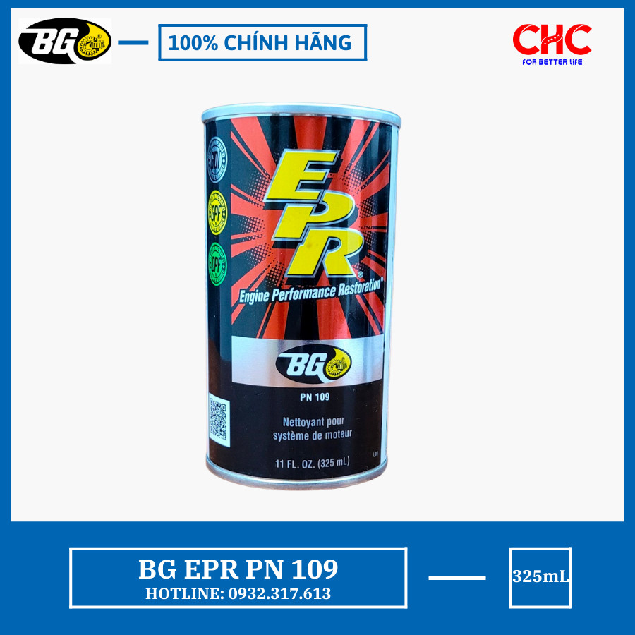 Dung dịch phục hồi hiệu suất động cơ BG PN109, làm sạch mảng bám trong động cơ, đọc kỹ HDSD trước khi dùng
