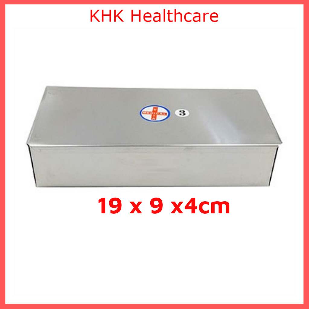 Hộp Chữ Nhật Inox Cỡ Trung 19 x 9 x 4 cm (hộp số 3)